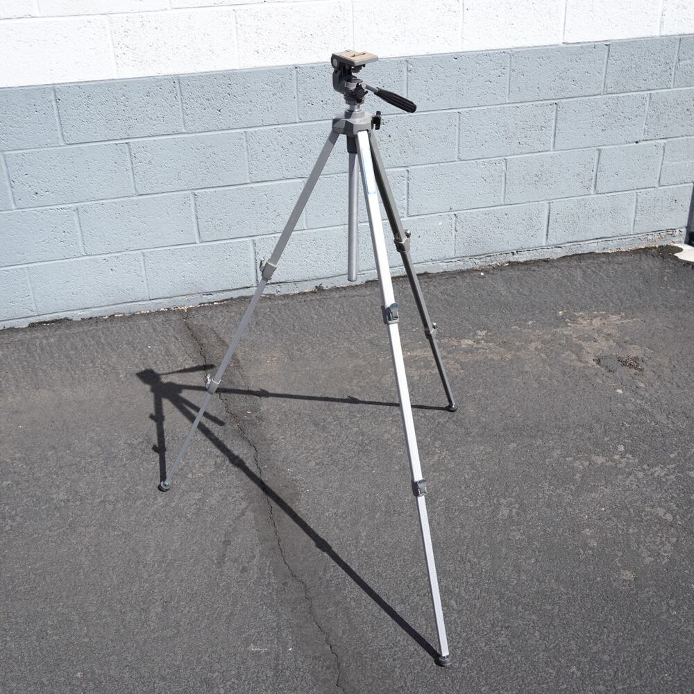 Vintage Albinar 122-500 Camera Tripod Aluminum Adjustable Height Stand Silver